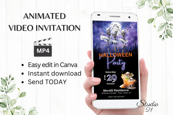 Animated Halloween Party Invitation: Spook Your Guests in Style