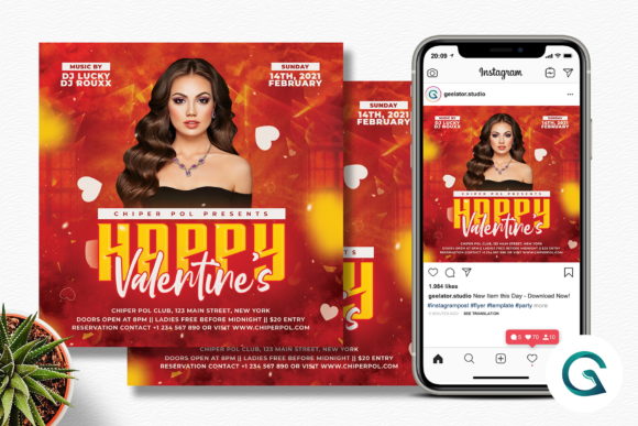 Captivate Your Audience: A Modern Valentine Day Flyer Template