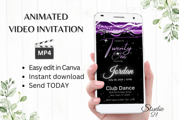 Celebrate in Style: 21st Birthday Digital Invitations