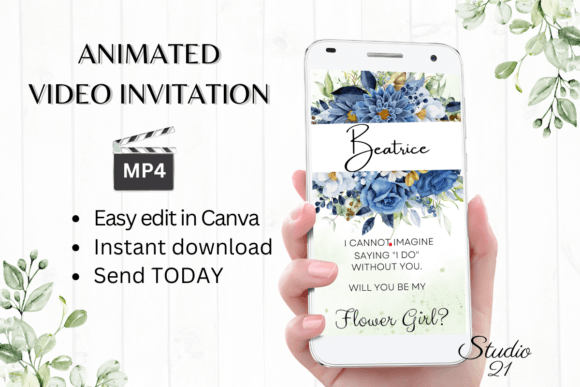 Digital Flower Girl Proposal: A Modern Script for Digital Invitations