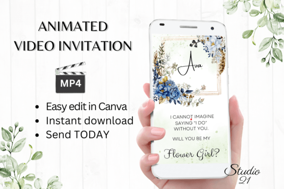 Digital Flower Girl Proposal W3142FG: Elevating Your Special Moments