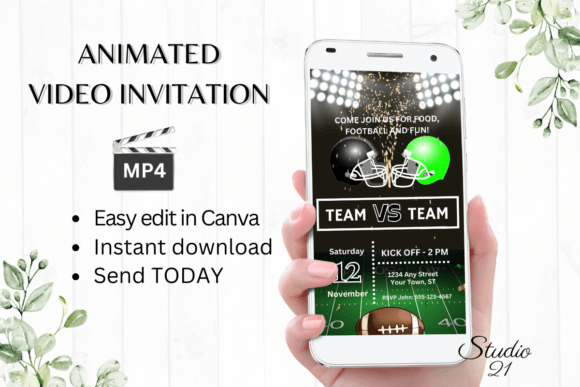 Digital Football Game Invitation: Your Instant Touchdown