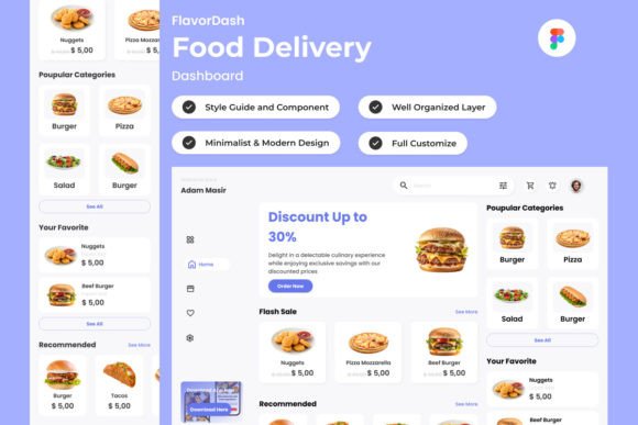 FlavorDash V2: Your Food Delivery Dashboard for Culinary Excellence