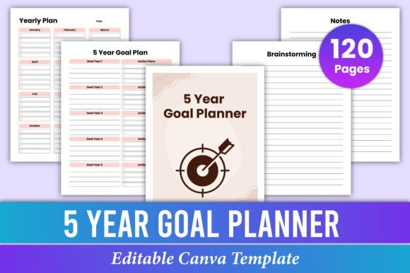 Master Your Five-Year Vision with a Customizable Canva Planner