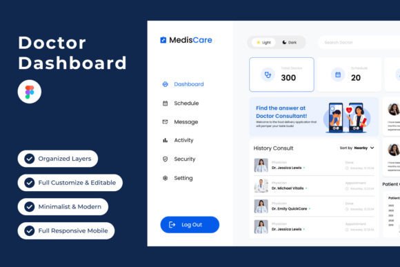 MedisCare - Doctor Dashboard V2: Streamlining Patient Care
