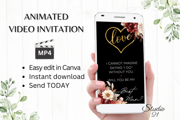 Plan Your Autumn Wedding Party with a Digital Best Man Proposal