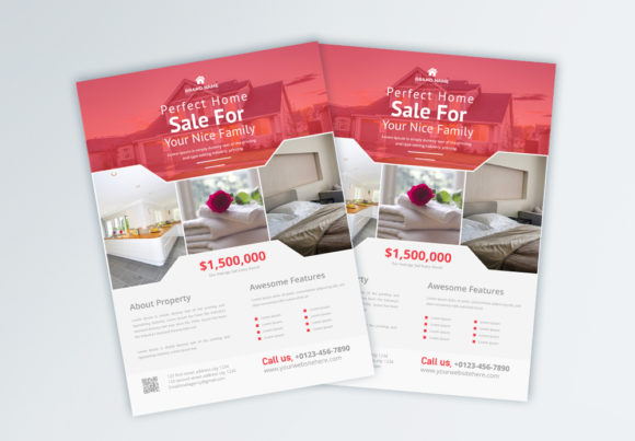 Red Real Estate Business Flyer: A Fresh Template