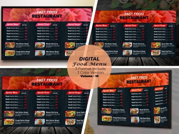 Upgrade Your Restaurant with Digital Food Menu Template V-19